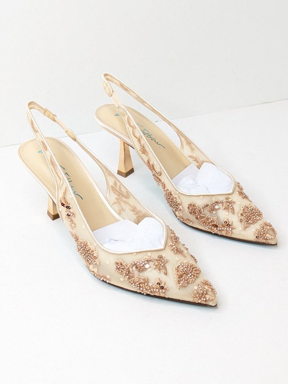 Betsey Johnson Nikki Slingback Pumps Blush Womens 7.5